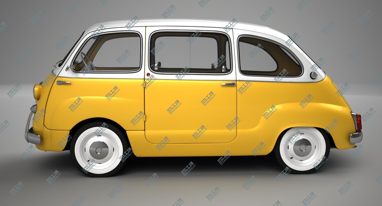 images/goods_img/202105073/Fiat 600 Multipla 1957 COLLECTION 3D model/4.jpg